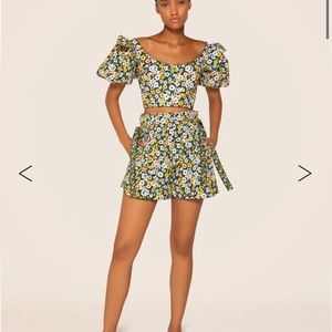 Aqua bendita shorts and top